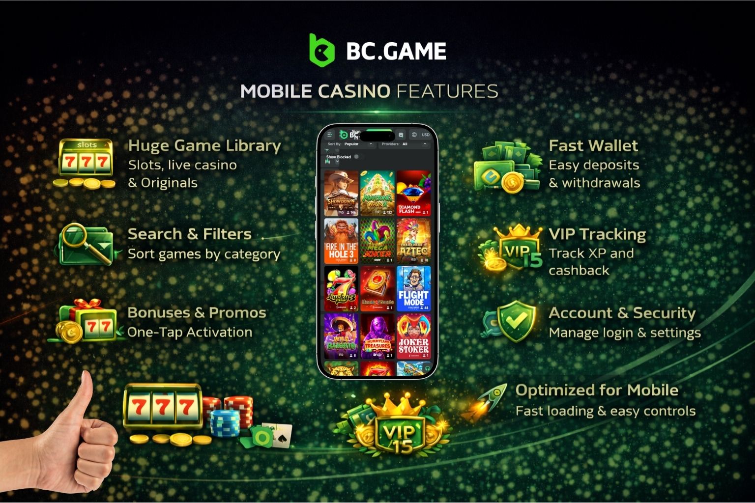 BC.Game App Features