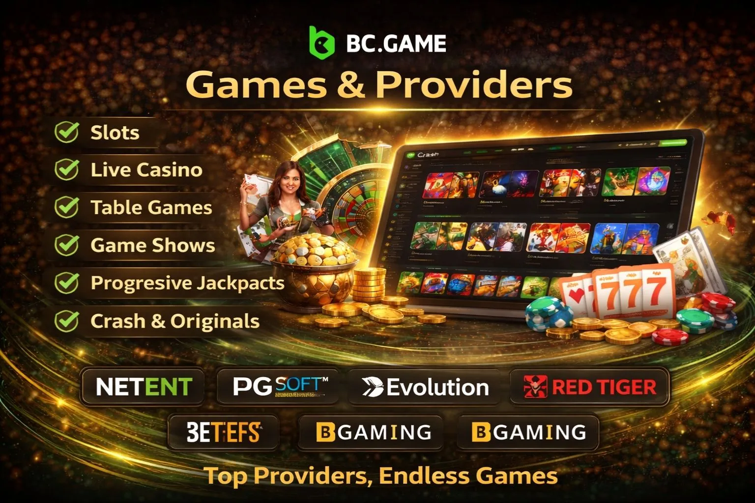 BC.Game Games and Software Providers