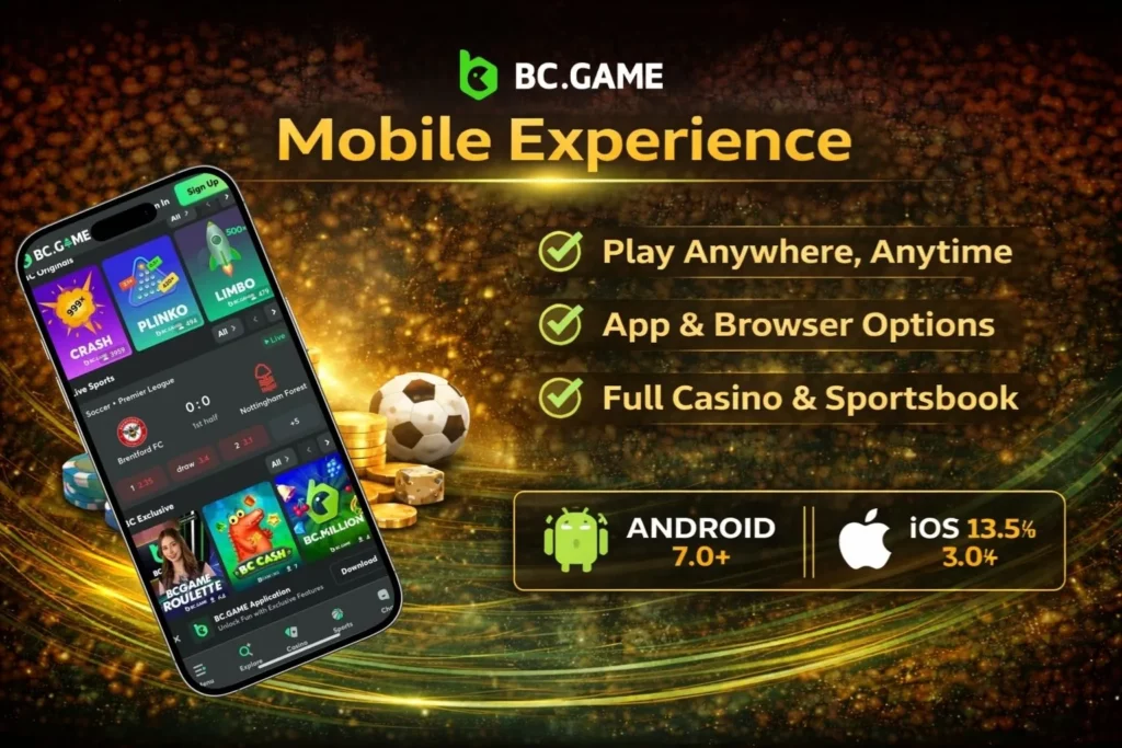 BC Game Mobile Experience