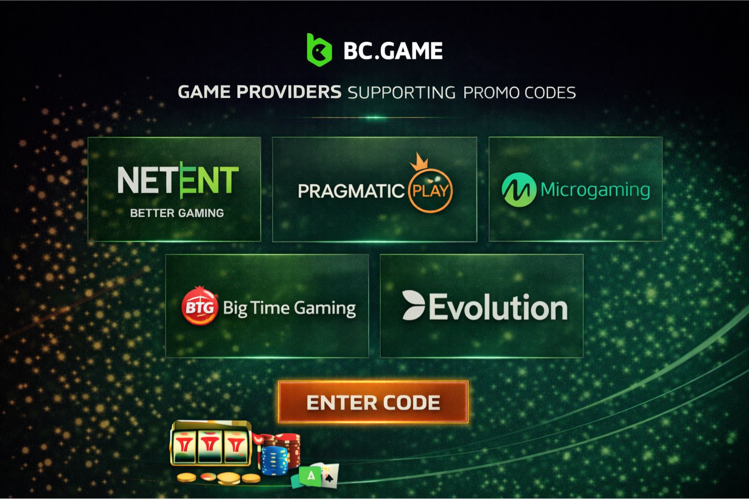 Game Providers Supporting Promo Codes